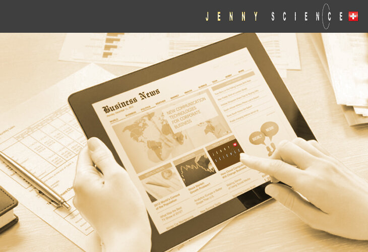 Publikationen wie Fachberichte und Newsletter von der Jenny Science AG